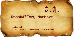 Draskóczy Norbert névjegykártya